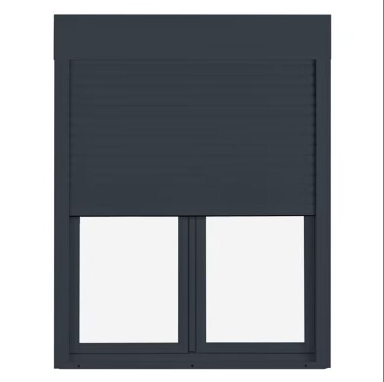 Fenêtre PVC oscillo-battante - 2 vantaux avec volet roulant intégré | Pria 