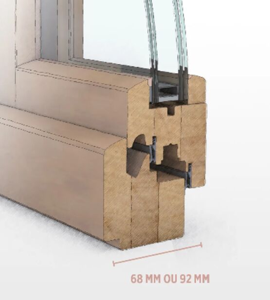  Fenêtres en bois | Pastural /Actuel / Design - PIERRET SA