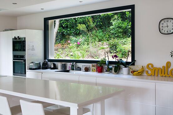  Fenêtres et baies vitrées en mixte bois aluminium | Duoba - Baie coulissante ou à galandage en matériaux mixtes