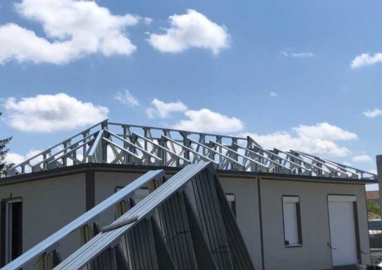  Ferme de toiture pour charpente métallique en kit | BATI-FABLAB  - BATI-FABLAB 