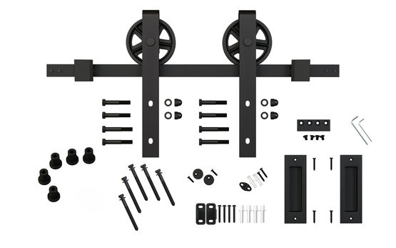  Ferrure de porte coulissante bois en acier | Bario 3 - AC030107 - DESIGN-MAT