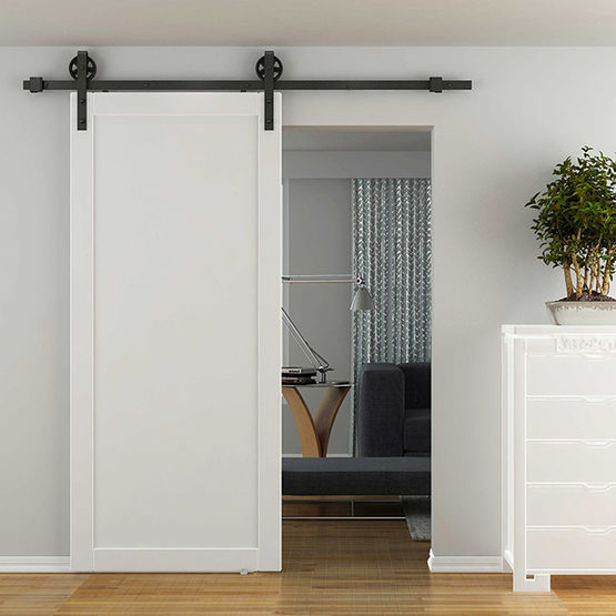  Ferrure de porte coulissante bois en acier | Bario 3 - AC030107 - Système coulissant en applique ou à encastrer