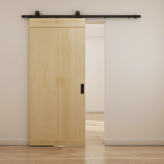  Ferrure de porte coulissante bois en acier trempé | Quadrat 1 - AC030112 - Système coulissant en applique ou à encastrer