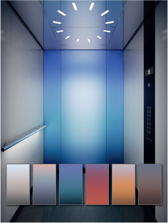  Film stratifié anti-rayures pour cabines d&#039;ascenseur | Schindler Graphic Walls - Ascenseur électrique