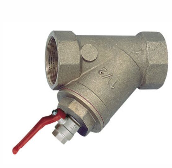 Filtre laiton à tamis inox avec robinet de rinçage pour disconnecteur | BA 