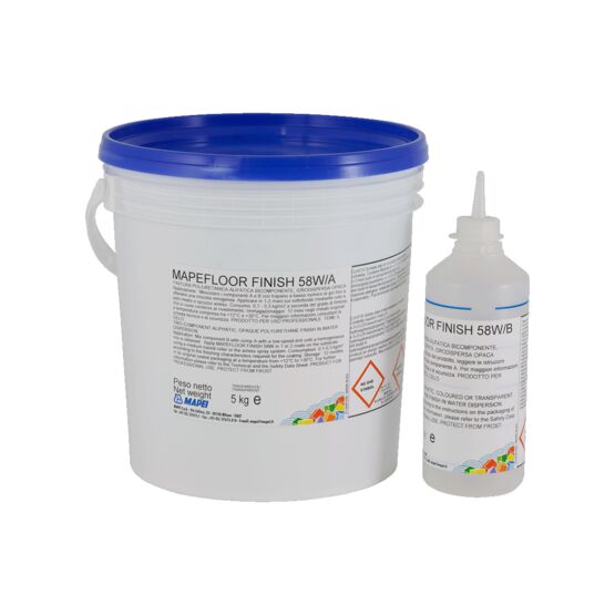 Finition polyuréthane mate en phase aqueuse | MAPEFLOOR FINISH 58 W transparente et non jaunissante