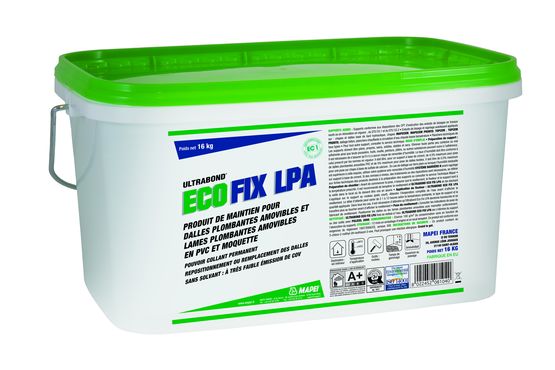  Fixateur sans solvant pour lames et dalles PVC en résine acrylique | ULTRABOND ECO FIX LPA - MAPEI