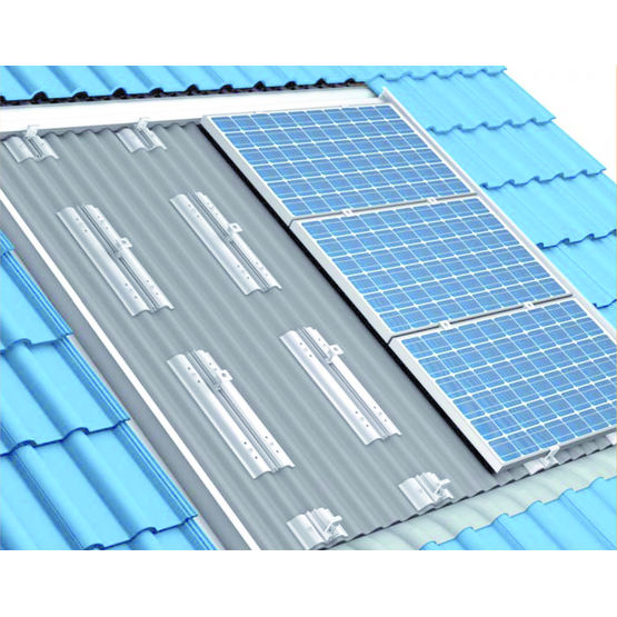 Fixation de modules photovoltaïques pour pente de 10° à 45° | Solardelta