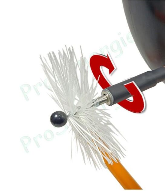  FLEXONET 12/12 Rotatif mototisé et sur batterie - 12 m de câble rotatif Ø 12/6 mm - Cheminées