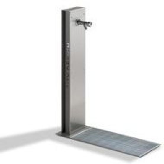 Fontaine moderne en acier galvanisé et thermo laqué pour agencements urbains | FONTIS 0310204