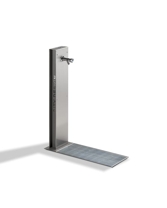Fontaine moderne en acier galvanisé et thermo laqué pour agencements urbains | FONTIS 0310204 - PRO URBA