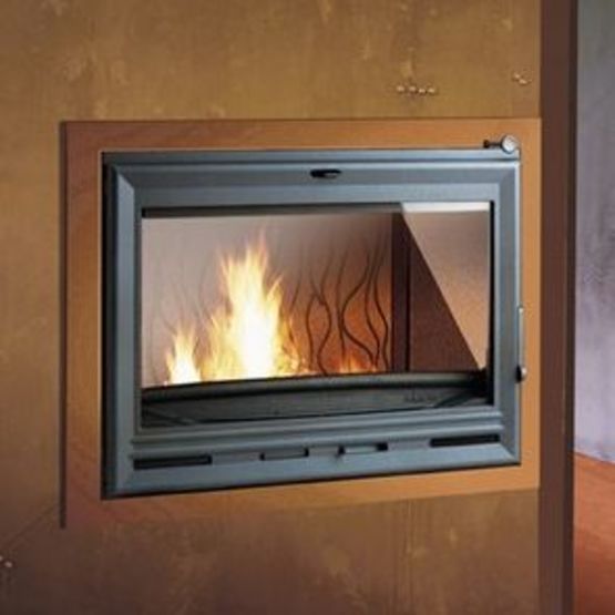  Foyer à bois en fonte avec post combustion pour grand volume | 700 Options 6774-75 - Foyers