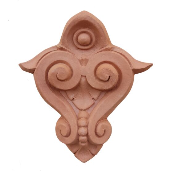  Fronton décoratif en terre cuite | Ornement de toiture et façade sur mesure - TERRES CUITES D'OCCITANIE