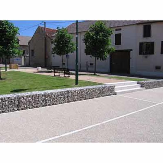  Gabion en maille électrosoudée rempli et compacté en carrière | Stonebox - SETP