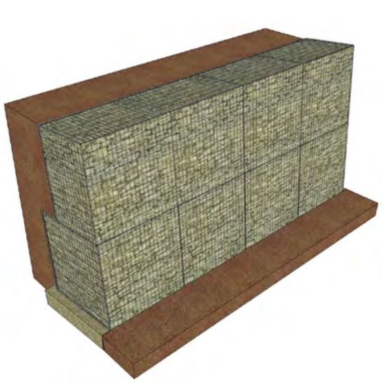  Gabion plat sans surcharge pour murs de soutènement | GABION-KIT OPTIMIZED - TENDANCE GABION