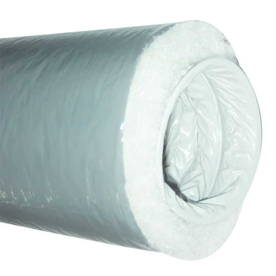 Gaine à isolation en ouate de polyester pour réseau de ventilation