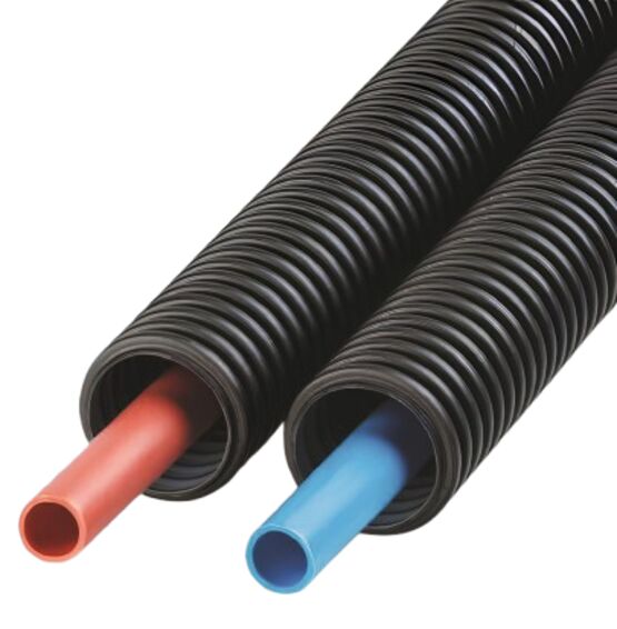 Gaine renforcée à double paroi en PE-HD pour la protection de tubes PER | Hekasan - produit présenté par HEGLER