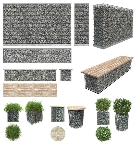 Galets et gabions pour aménagements décoratifs en extérieur | EQIOM  - produit présenté par EQIOM 