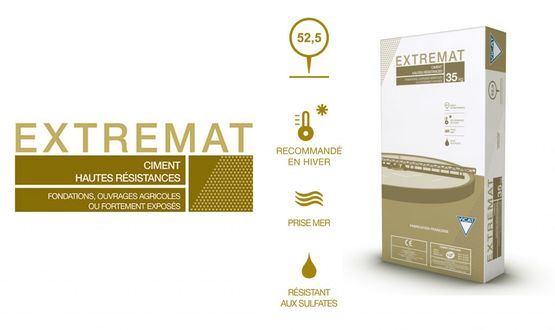 Gamme de ciments hautement résistants pour la réalisation de bétons | EXTREMAT  - produit présenté par LES CIMENTS VICAT