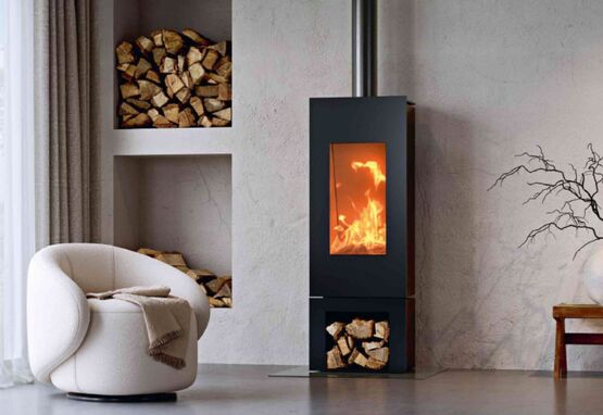 Gamme de poêles à bois de MDesign de forme verticale | Zino MDesign - BEST FIRES