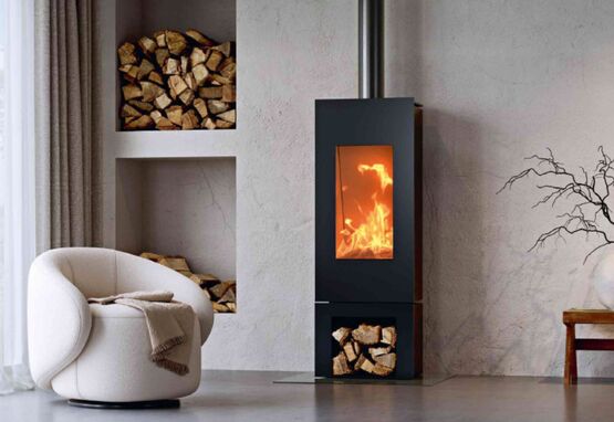  Gamme de poêles à bois de MDesign de forme verticale | Zino MDesign - BEST FIRES