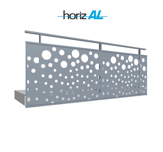  Garde-corps aluminium FERIA FILANT PASSANT DEVANT DALLE CLASSIQUE  - Garde-corps en aluminium