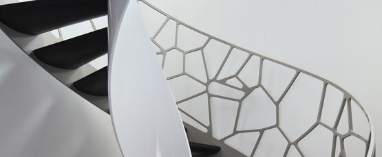  Garde-corps en acier découpé au laser | Cells™ Spiral	 - Garde-corps en acier