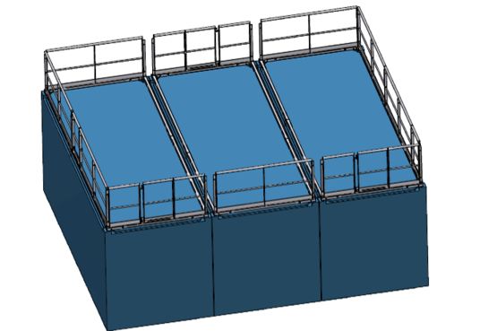  Garde-corps monobloc modulable en acier galvanisé à chaud | ANOXA - Garde-corps en aluminium