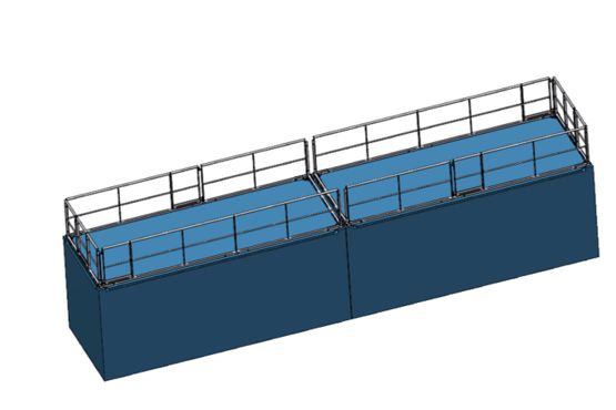 Garde-corps monobloc modulable en acier galvanisé à chaud | ANOXA - produit présenté par ANOXA