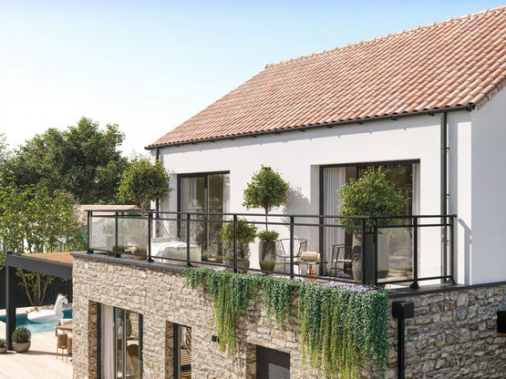  Garde-corps vitré laissant passer la lumière | MEL - Garde-corps en aluminium