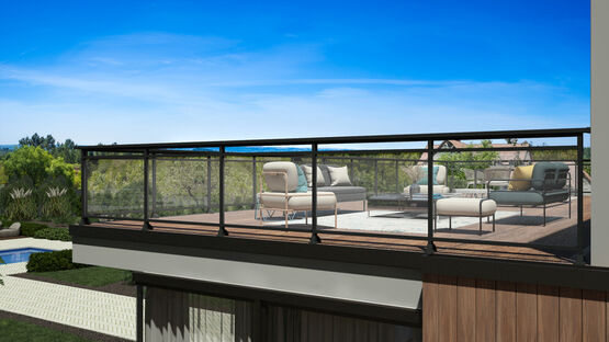 Garde-corps vitré laissant passer la lumière | MEL - produit présenté par KOSTUM  MAISON CADIOU