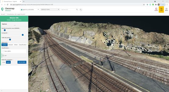  Gestion et traitement de missions topographiques | Geosnap - Logiciel de rendu 3D