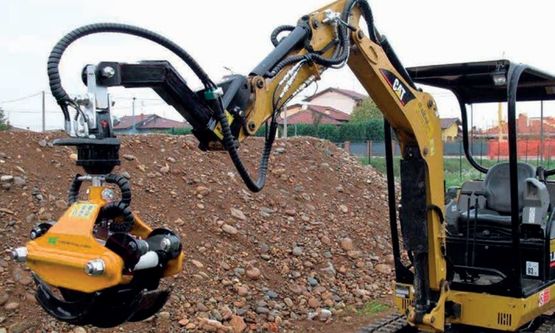  Grappin à bois en acier avec valve de blocage pour mini pelle | KA08 - FRANCE COMPACT