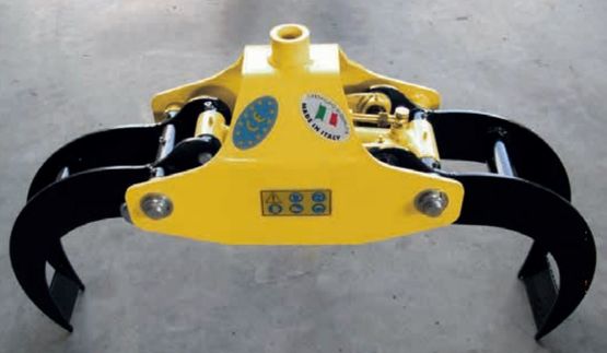 Grappin à bois en acier avec valve de blocage pour mini pelle | KA08 - produit présenté par FRANCE COMPACT