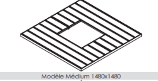  Grille d’arbre | Grille Bios en bois et acier pour aménagements urbains extérieurs - Grille d'arbre