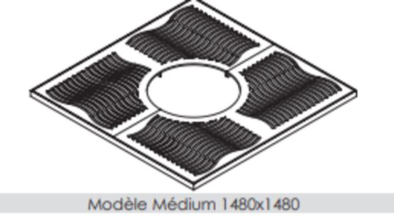 Grille d’arbre | Grille d’arbre Goélette en acier thermolaqué avec cadre galvanisé - produit présenté par SEMCO