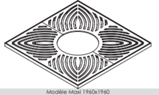 Grille d’arbre | Grille d’arbre Horizon en acier galvanisable - produit présenté par SEMCO