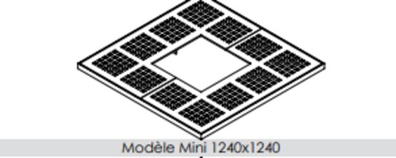  Grille d’arbre | Grille d’arbre Kub en acier découpé laser - SEMCO