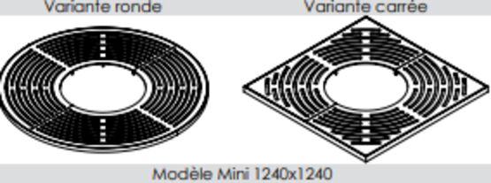  Grille d’arbre | Modèle Pi en acier découpé laser - SEMCO