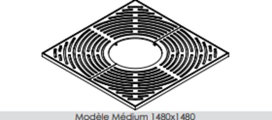  Grille d’arbre | Modèle Pi en acier découpé laser - Grille d'arbre