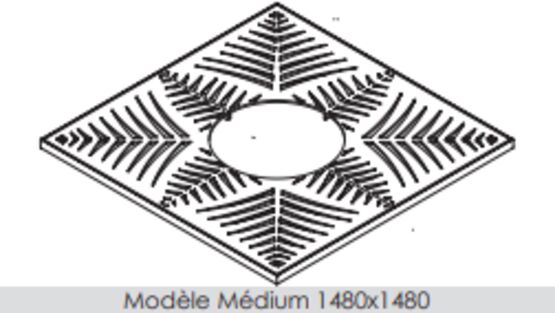 Grille d’arbre urbaine | Grille d’arbre Régate en acier découpé laser - produit présenté par SEMCO