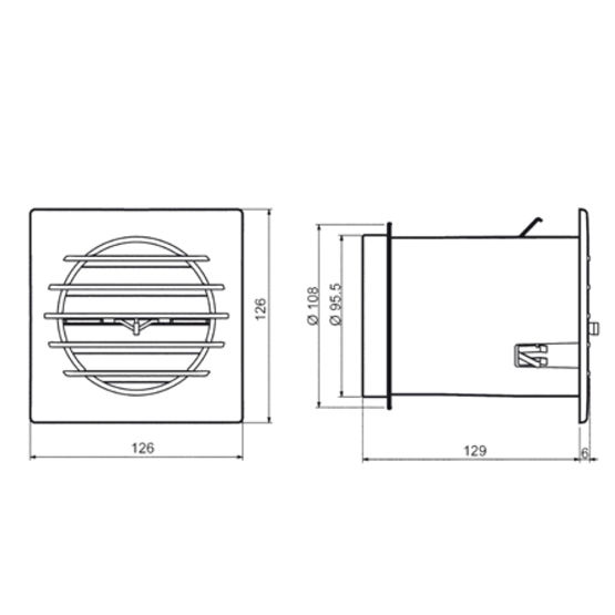  Grille de ventilation thermostatique | AIRCONTROL - Ventilation, prises d'air intégrées