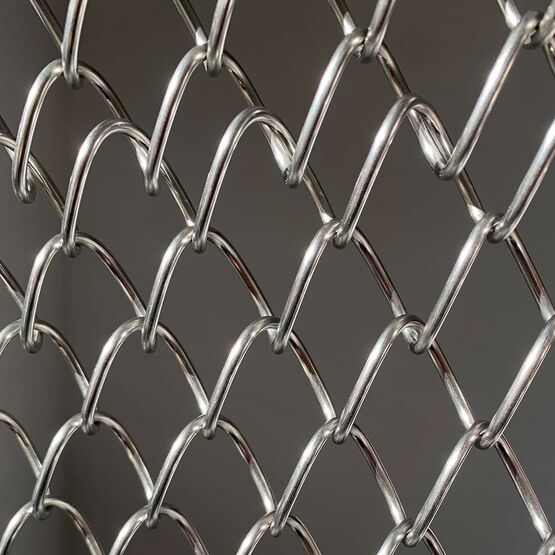 Grille en maille spiralée métallique pour clôture, rideau, façade