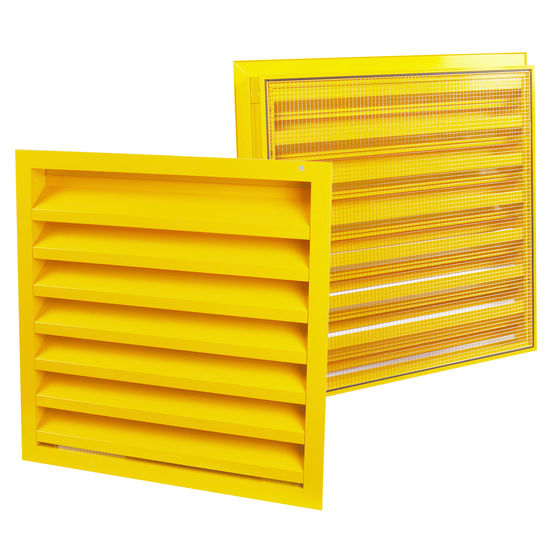 Grille murale à lames Z en aluminium extrudé | 451