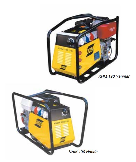  Groupe autonome de soudage | KHM 190HS essence - ESAB FRANCE