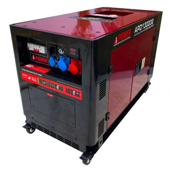  Groupe électrogène 13 kVA Diesel Silencieux 230&amp;400V | A-iPower APD13000Q - DAGVOLT