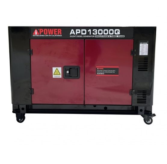  Groupe électrogène 13 kVA Diesel Silencieux 230&amp;400V | A-iPower APD13000Q - Groupes électrogènes