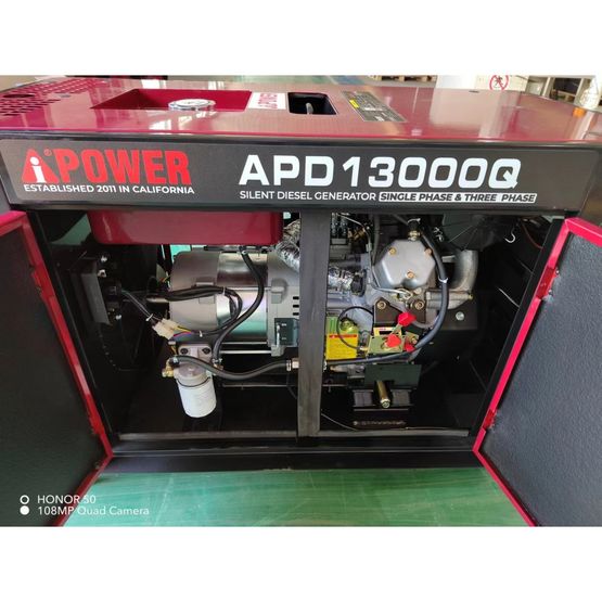 Groupe électrogène 13 kVA Diesel Silencieux 230&amp;400V | A-iPower APD13000Q - produit présenté par DAGVOLT
