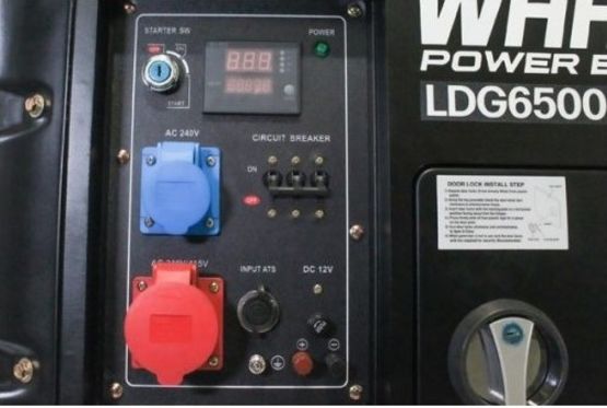  Groupe électrogène 6000W Diesel triphasé AVR Warrior | CHAMPION LDG6500SV3-EU  - DAGVOLT