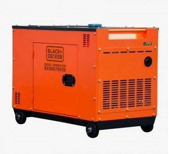  Groupe électrogène 7.9KvA Diesel 230V/400V Insonorisé | BLACK+DECKER BXGND7900E - Groupes électrogènes